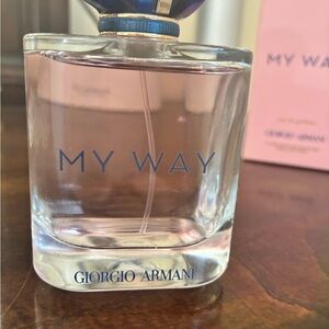 Giorgio Armani My Way Fragrance with Blue and Pink Accents